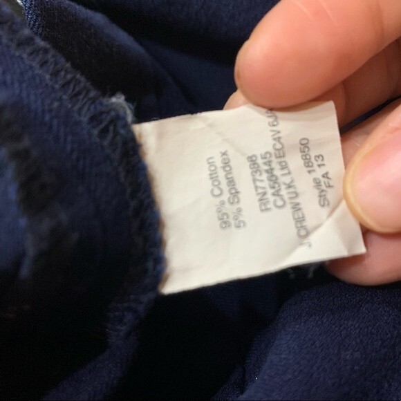 J Crew Minnie pant in stretch twill Size 2 Black - Picture 4 of 4